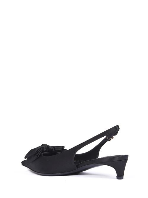 Slingback in raso con fiocco DOLCE & GABBANA | CG0843A3I648B956